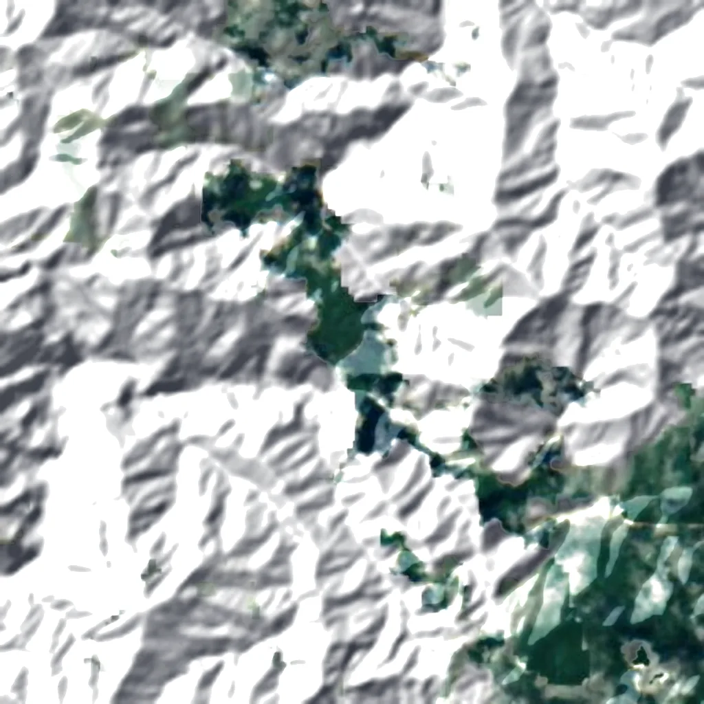 Ōsugidani seen from above (Sentinel-2)