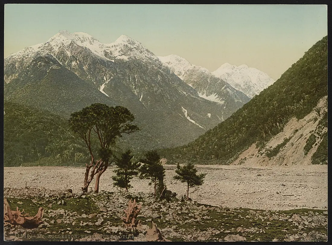 Mt. Rolleston, Entrance to Otira Gorge LCCN2017658083