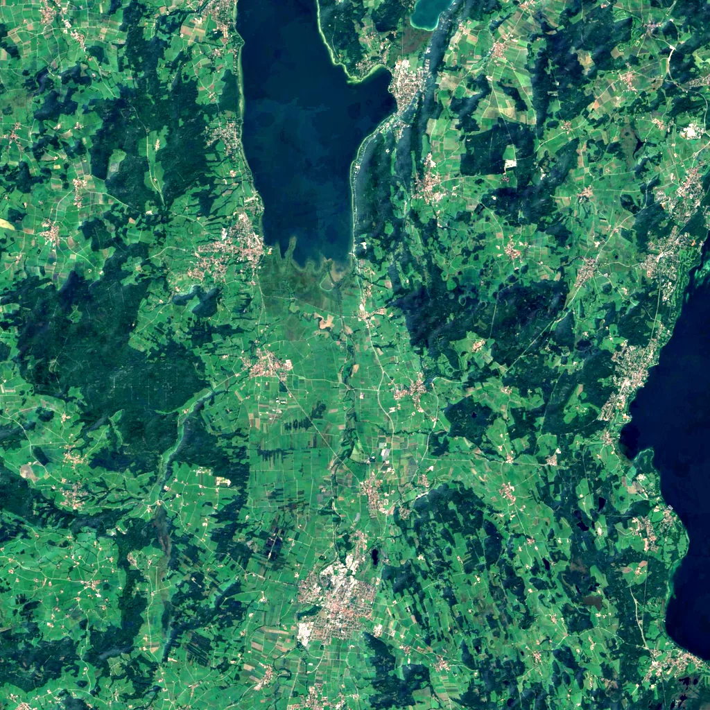Pähler Schlucht seen from above (Sentinel-2)