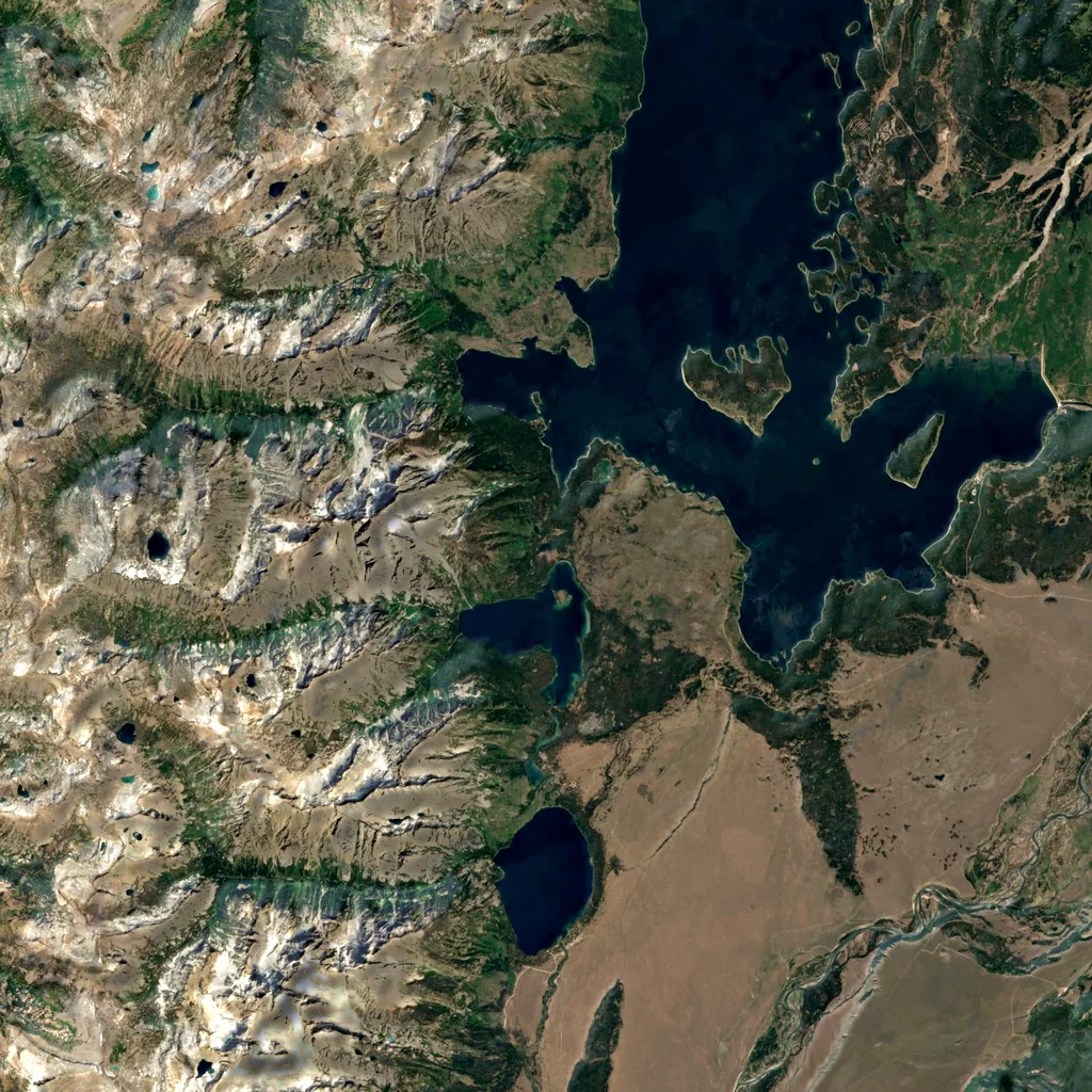 Paintbrush Canyon seen from above (Sentinel-2)