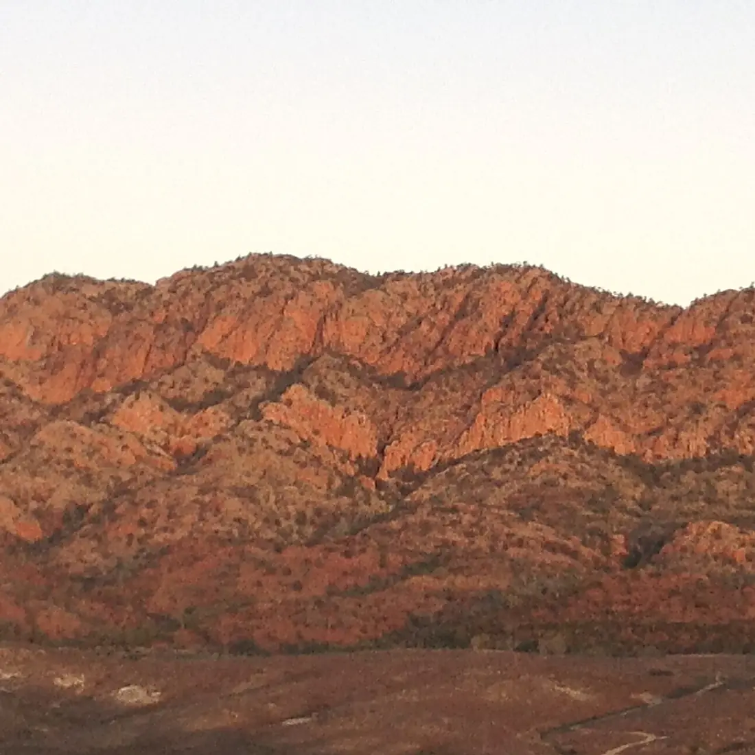 Parachilna Gorge at sunset