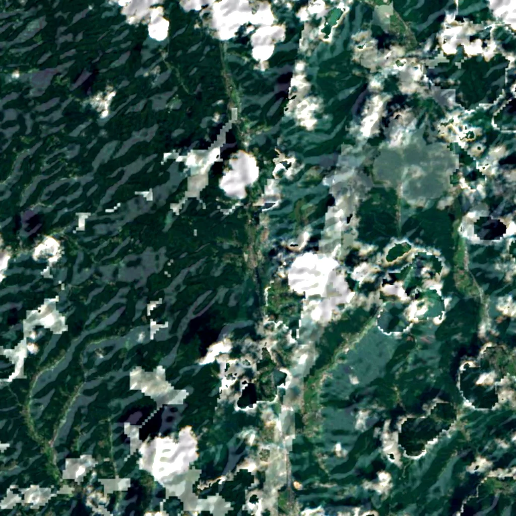 Ryūjin kyō seen from above (Sentinel-2)