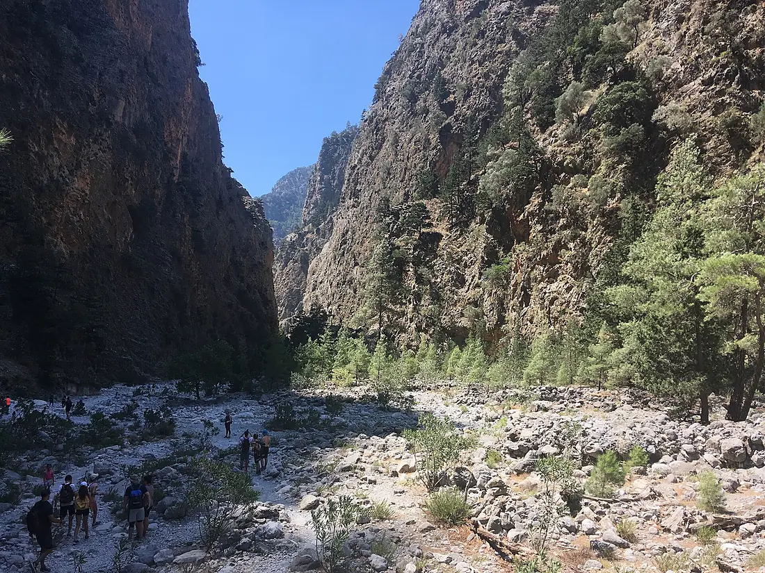 Walkers in the Samariá Gorge - 2022-07-25