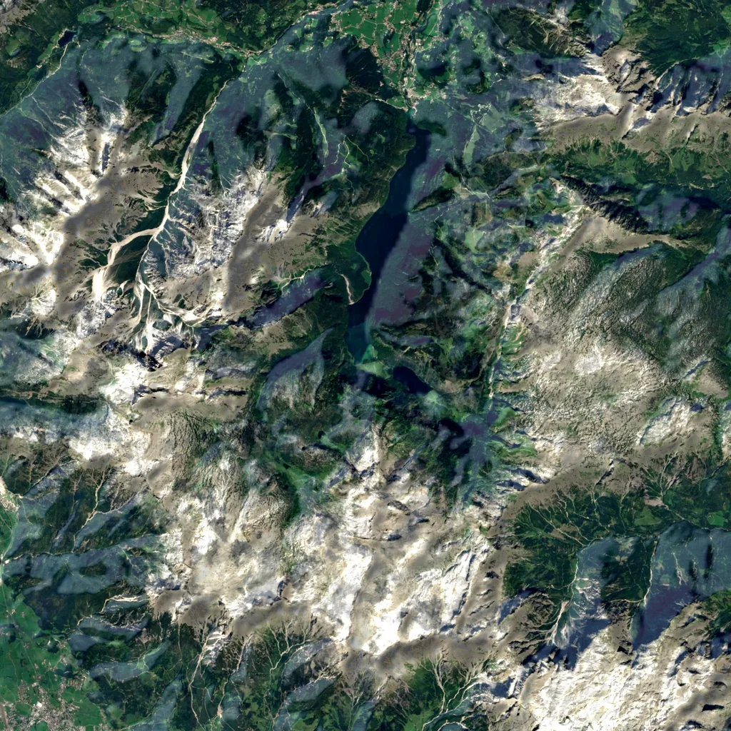 Saugasse seen from above (Sentinel-2)