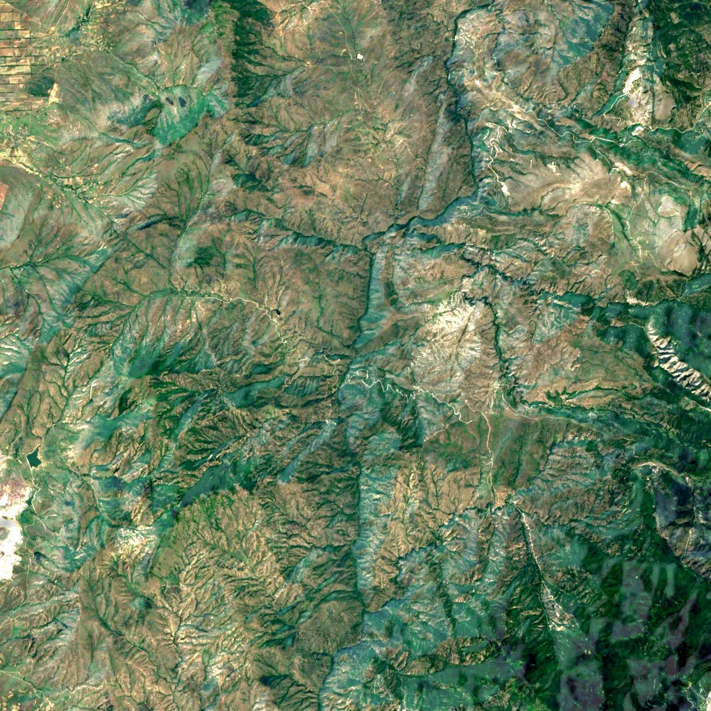 Skočivir Canyon seen from above (Sentinel-2)