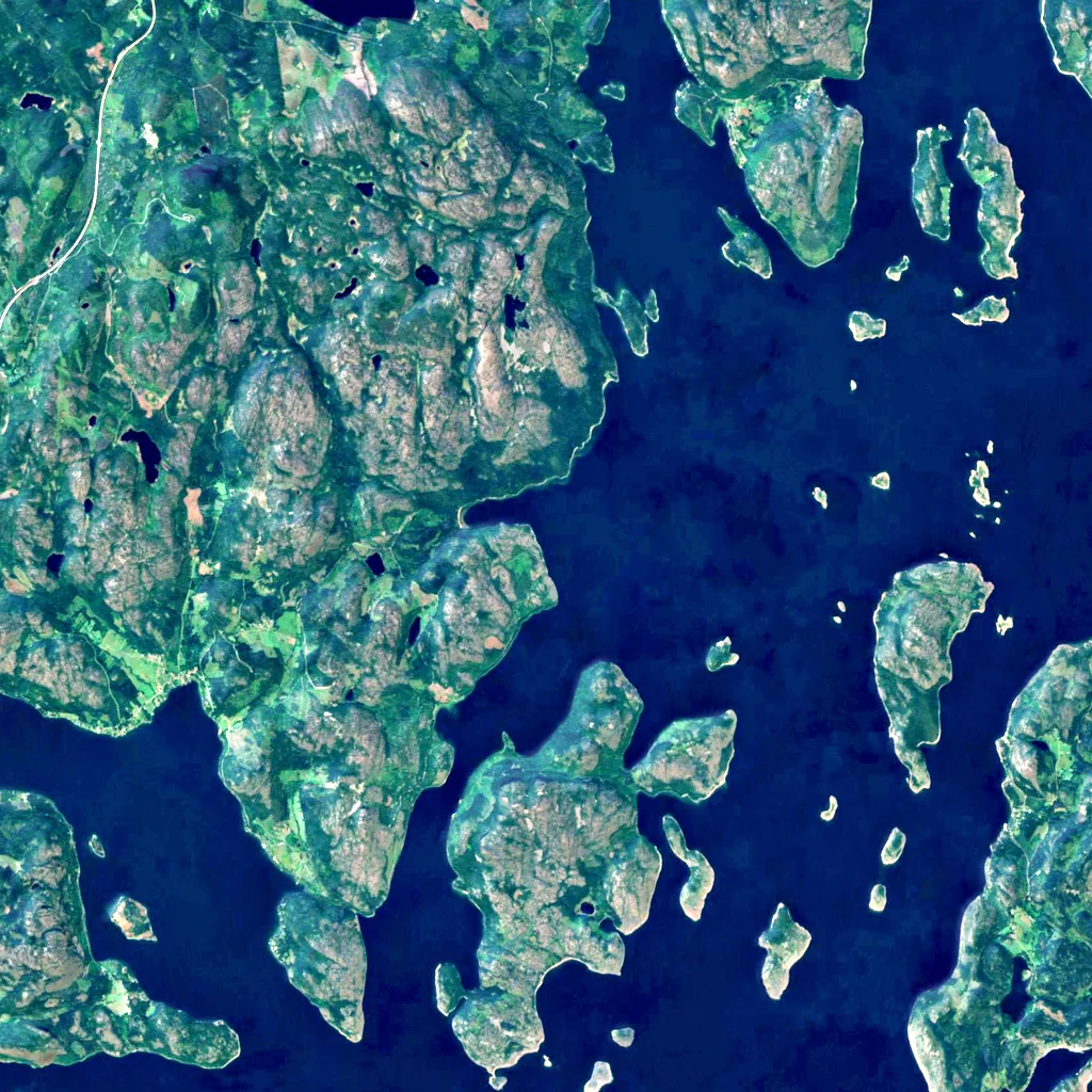 Slåttdalsskrevan seen from above (Sentinel-2)