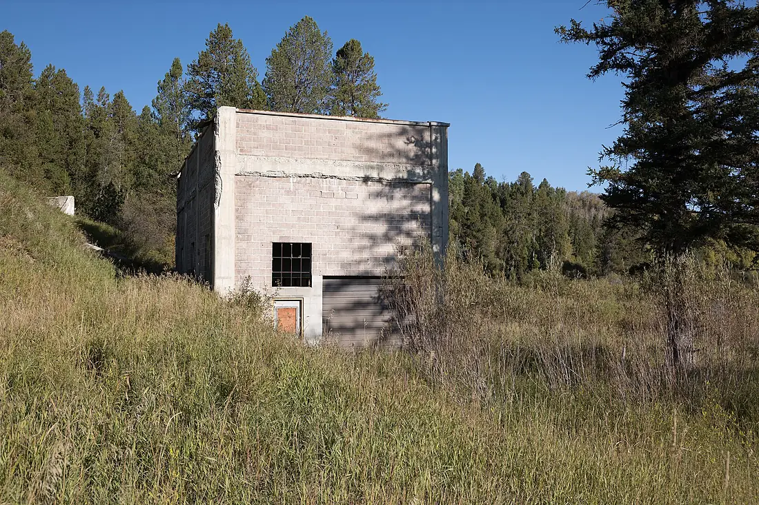 Ruins of Salt River Hydroelectric Powerplant, Wyoming, US