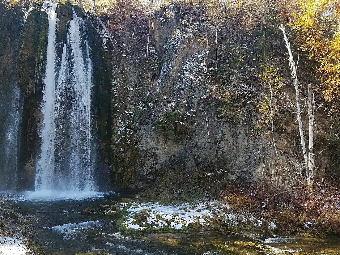Spearfish Canyon falls Black Hills NF Oct 2018