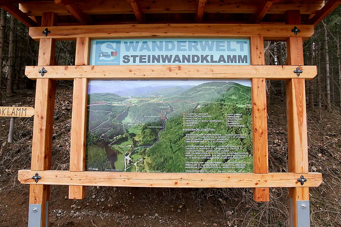 Furth adT - Steinwandklamm, Schautafel