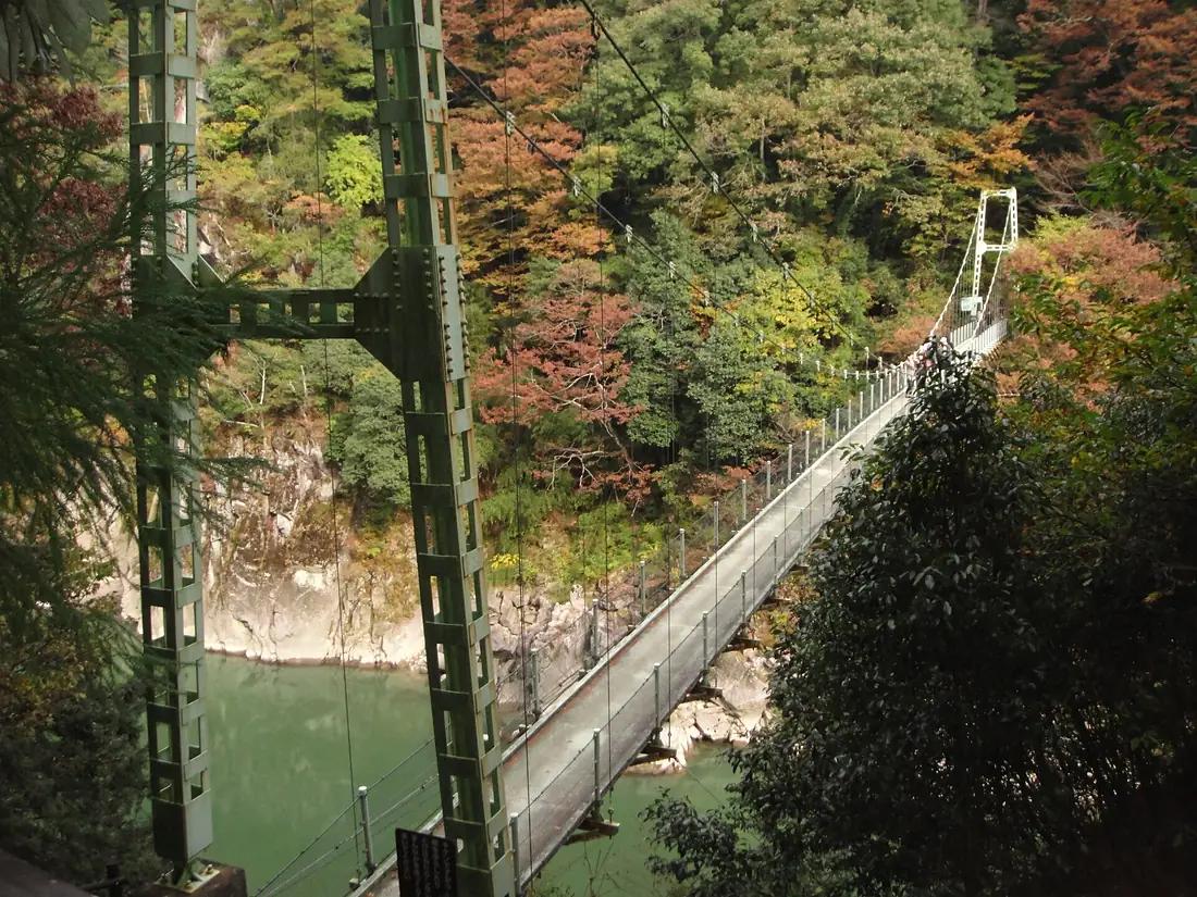 Tutuji-Bridge in Tenryūkyō, Nagano