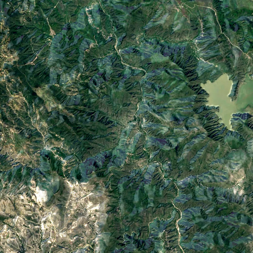 Tolantongo Canyon seen from above (Sentinel-2)
