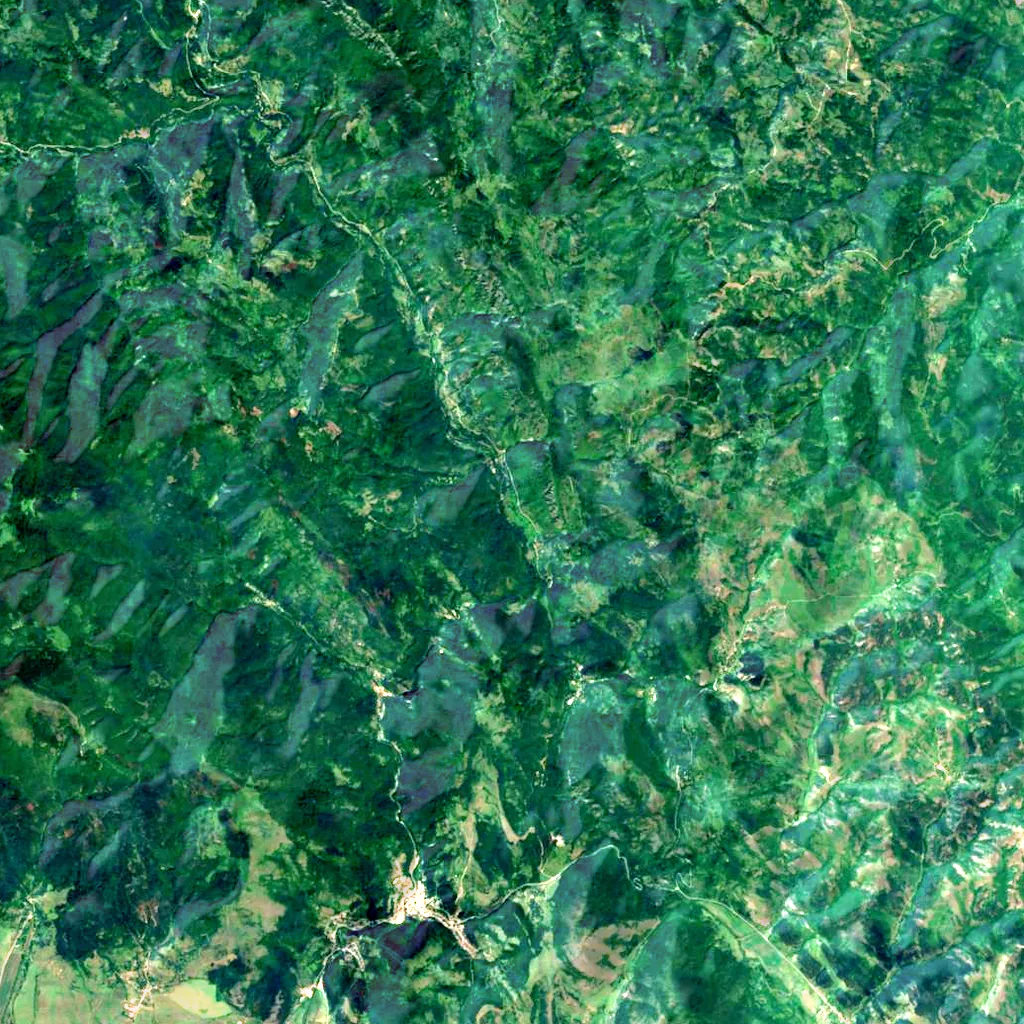 Tran gorge seen from above (Sentinel-2)