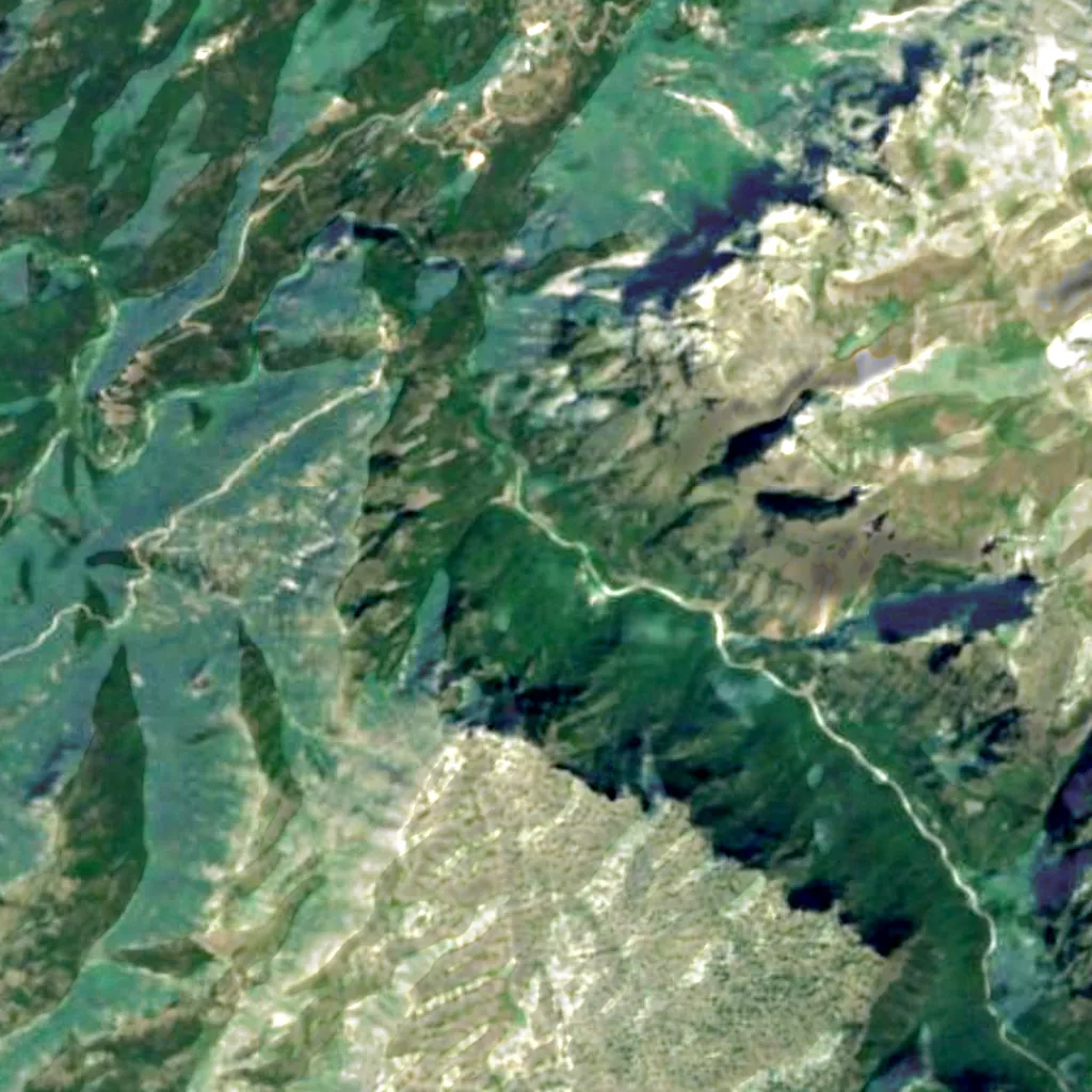 Vikos Gorge seen from above (Sentinel-2)