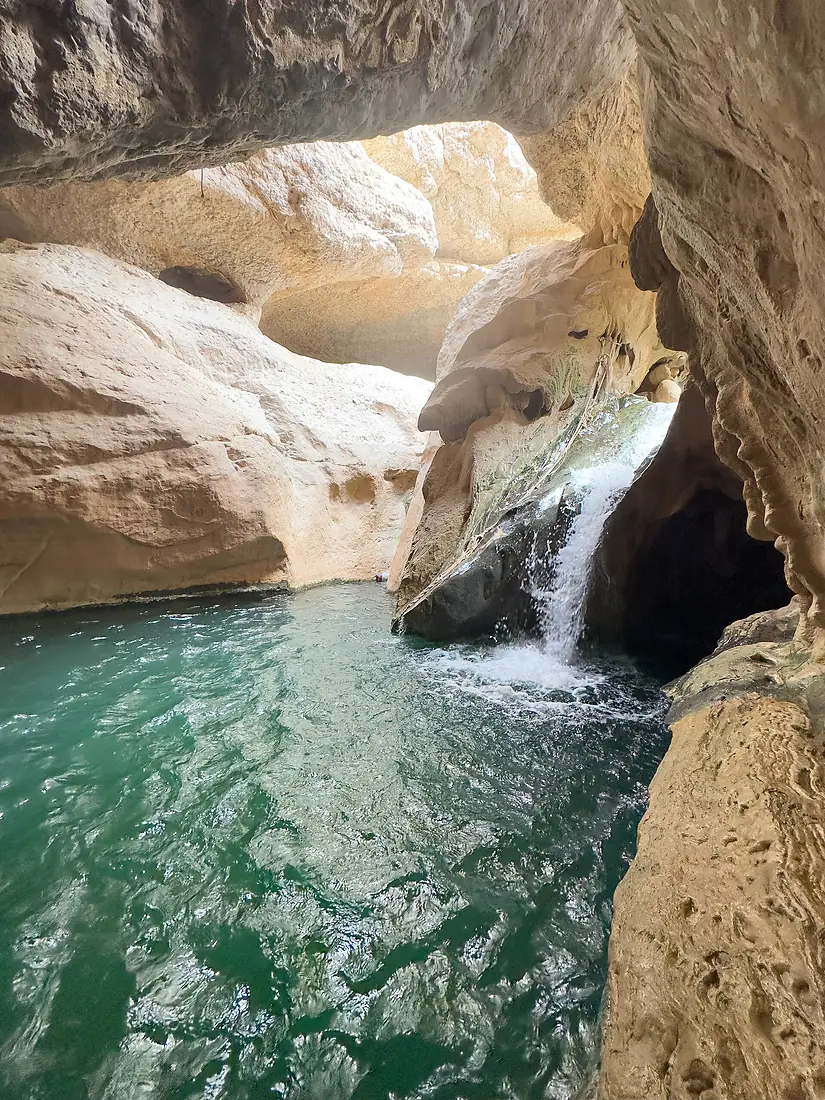 Breathtaking cave in Wadi Shab, Oman (53697749251)