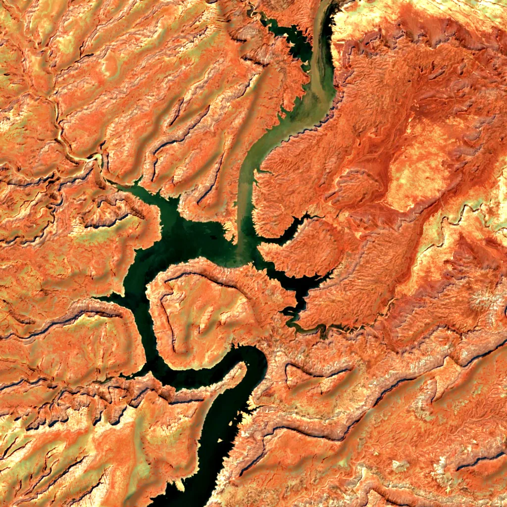 White Canyon seen from above (Sentinel-2)