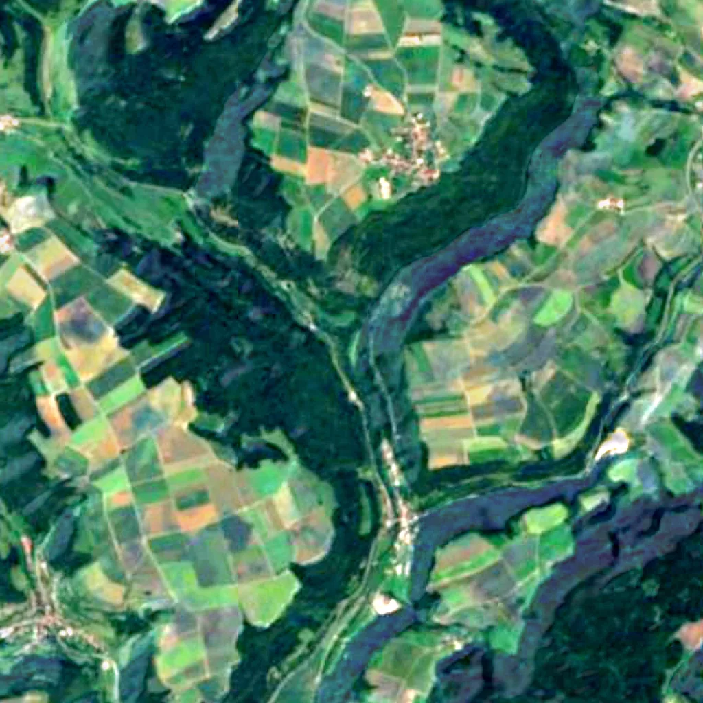 Wutachflühen seen from above (Sentinel-2)